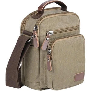 6250 Yeşil Kanvas Çapraz Omuz Postacı Çantası