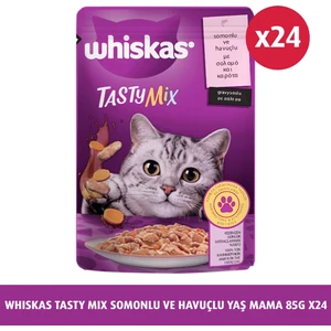 Whiskas  Tasty MiX Somon&havuç 85 gr 24X