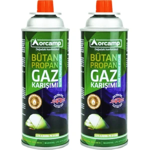 227 Gram Valfli Gaz Ocak Kartuşu 2'li Set KTS-227
