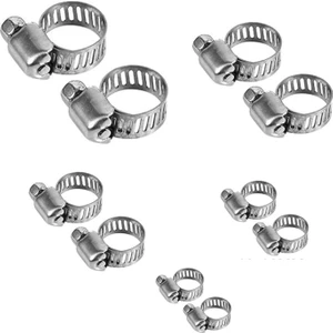 KENETH 10 Farklı Ölçüde Hortum Kelepçesi ( 2'şer Adet 8-12MM, 10-16MM, 13-19MM,  12-22MM, 16-25 Mm)