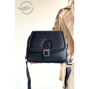 Galb Leather Şık ve Fonksiyonel Çok Bölmeli Kapaklı Orta Boy Kadın Omuz Çantası
