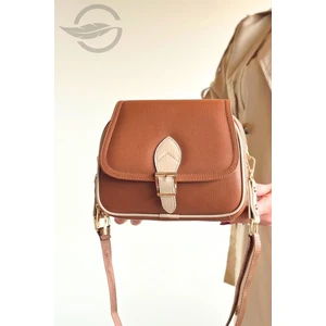 Galb Leather Şık ve Fonksiyonel Çok Bölmeli Kapaklı Orta Boy Kadın Omuz Çantası