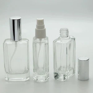 Ferden Ferda 20 Adet Boş Cam Parfüm Şişe, 50 Ml, Kesme Model, Şeffaf