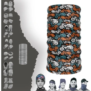 Çoklu Motosiklet Desenli Boyunluk Maske Baf Bandana