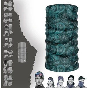 Yeşil Yaprak Desenli Boyunluk Maske Baf Bandana
