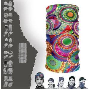 Renkli Mandala Temalı Boyunluk Maske Baf Bandana