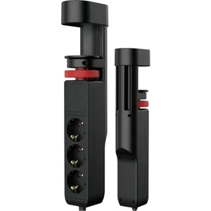 3'lü Akım Korumalı Priz Çoğaltıcı 20W Ofis Bilgisayar Masası İçin Priz 2x USB 1x Type-C 2 Metre