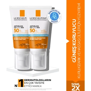 Anthelios Uvmune 400 Spf 50+ Güneş Kremi 50 mlx2 - Kuru, Kızarık ve Hassas Ciltler İçin