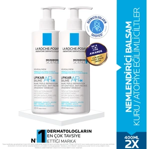 La Roche-Posay Lipikar Baume AP+M Nemlendirici Balsam -Kuru- Atopiye Eğilimli Ciltler 400 Mlx2