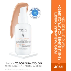 Capital Soleil Foto Yaşlanma Karşıtı Renkli Güneş Koruyucu SPF50+- Tüm Ciltler İçin