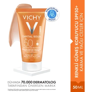 Capital Soleil Renkli Güneş Koruyucu SPF50+ Karma ve Yağlı Ciltler İçin