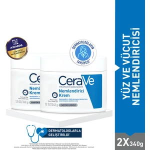 Cerave Nemlendirici Krem - Yüz ve Vücut Nemlendiricisi- 2x 340g