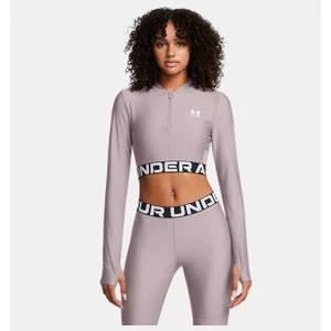 Under Armour Kadın Ua Heatgear Rib 1/4 Fermuarlı Uzun Kollu Tişört 1388692-015