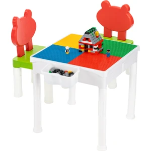 Creative Games 2 Sandalyeli 250 Parça Blok Ve 2 Adet Mini Figürlü Mega Aktivite Seti