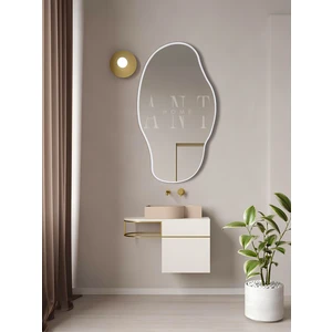 Ant Home Asimetrik Ayna 90  x  50  cm  Konsol, Dresuar, Tuvalet Aynası   Şişecam Ayna