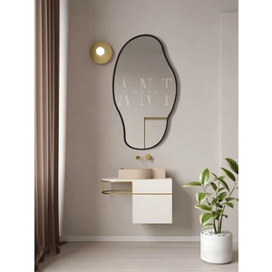 Ant Home Asimetrik Ayna 90  x  50  cm  Konsol, Dresuar, Tuvalet Aynası   Şişecam Ayna