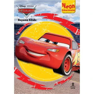 Disney Arabalar Neon Çıkartmalı Boyama Kitabı