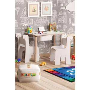 Miracle 3D Çocuk Oyun Etkinlik Çalışma Masası ve Sandalye, Aktivite Masası