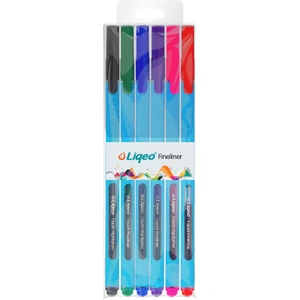 Fineliner Kalem 6 Renk PVC Malzeme ile Uzun Süreli Yazma Deneyimi