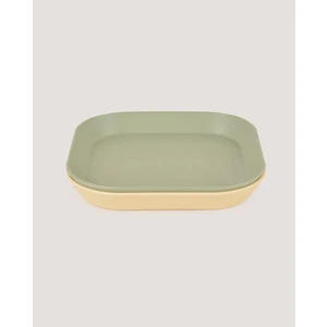 Let's Be Child 2'li Kare Tabak Sage Green-Vanillia