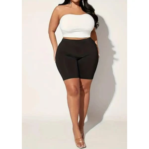 Bella Dossi Diz Üstü Kısa Kadın İç Göstermez Büyük Beden Tayt