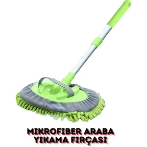 Çok Fonksiyonlu 2si 1 Arada Kaymaz Mikrofiber Araba Yıkama Fırçası