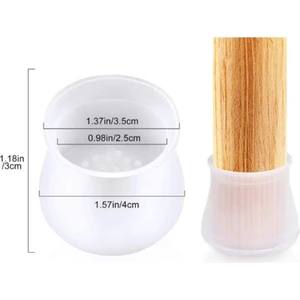 Kaydırmaz Zemin Koruyan Masa Sandalye Ayak Silikon Masa Sandalye Pabuçları