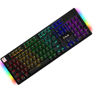 Shield Blue Switch Türkçe Q RGB Full Metal Panel Mekanik Gaming Klavye - Siyah