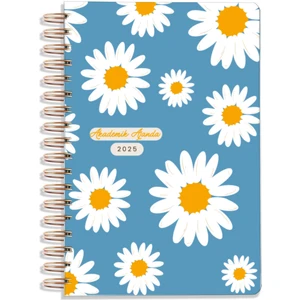 Crow Notebook 2025 A5 Akademik Ajanda Spiralli 15 x 21 cm 105 Adet Sticker Hediyeli Ajanda