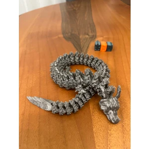 Tatu Craft IPKE3D Hareketli, Uzun, Boynuzlu ve Ayaklı Ejderha ( Long Dragon)