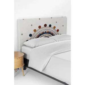 Talia Home Bej Gökkuşağı Desenli Çocuk Odası Yatak Baza Başlık Kılıfı TLABK-032
