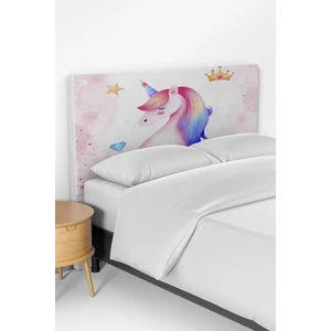 Talia Home Renkli Unicorn Desenli Çocuk Odası Yatak Baza Başlık Kılıfı TLABK-081