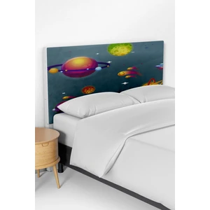 Talia Home Gezegenler Desenli Çocuk Odası Yatak Baza Başlık Kılıfı TLABK-124