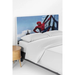 Talia Home Mavi Spider-Man Örümcek Adam Desenli Çocuk Odası Yatak Baza Başlık Kılıfı TLABK-102