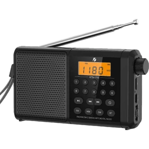 Dijital Ekranlı Saatli Manuel Kanal Arama & Kayıt Özellikli Fm Radyo Bluetooth Hoparlör 1715