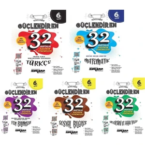 Ankara Yayıncılık 6. Sınıf Güçlendiren 32 Haftalık Deneme Seti 5 Kitap