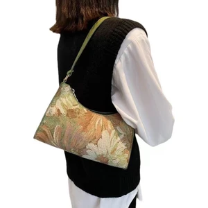 Kadınlar Küçük Crossbody Çanta Taşınabilir Bayan Çantaları Retro Sling Çanta Deri Omuz Çantası (Yurt Dışından)