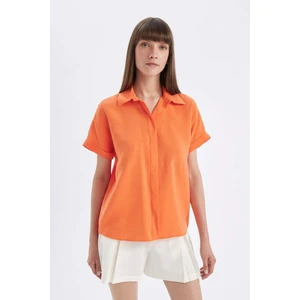 Oversize Geniş Kalıp Kısa Kollu Gömlek D3068AX24SM