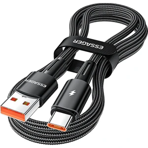 Seashell Digital 2m Süper Uzun Usb'den Type C'ye 120W Hızlı Şarj Kablosu 480MBPS Veri Iletim Kablosu (Yurt Dışından)