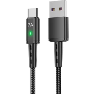 Seashell Digital 2m Usb'den Type C'ye Örgülü Kablo 7A Telefon Hızlı Şarj Kablosu (Yurt Dışından)