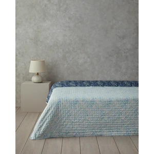 English Home Floral Harmony Tek Kişilik Çok Amaçlı Örtü Açık Mavi