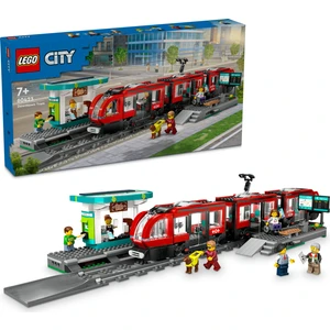 LEGO® City Şehir Merkezi Tramvay İstasyonu 60423 - 7 Yaş & Üzeri Çocuklar için Yaratıcı Oyuncak Yapım Seti (811 Parça)