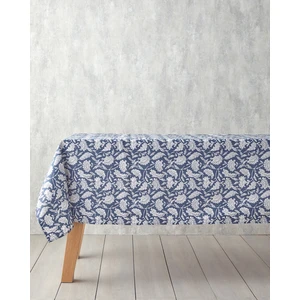 English Home Lenna Pamuk Polyester Su Geçirmez Masa Örtüsü 150X200 cm Lacivert