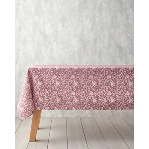 English Home Lenna Pamuk Polyester Su Geçirmez Masa Örtüsü 150X200 cm Kırmızı