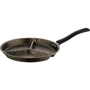 3 Gözlü Tava 24 Cm, Yumurta Omlet Krep 3 Bölmeli Non-Stick Tava