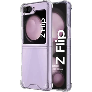 Samsung Galaxy Z Flip 6 Kılıf Shock Absorbing Şeffaf