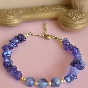 Mga Doğaltaş Ametist Taşı Bileklik Dorika Bileklik Kırıktaş Bileklik Gerçek Doğal Taş Çelik Metal