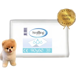 Smilling Ped Köpek Çiş Pedi-Hast Altı Koruyucu Bez 60X90 30'lu ( ULTRA LÜKS 60-64 GR)