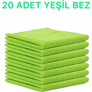 MCK Plus Mikrofiber Temizlik Bezi 20'li 40X40 Mutfak Yer Banyo Temizleme Bezi Havlu Bez