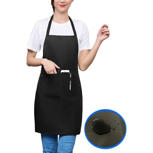 Bulaşıkçı Önlüğü Waterproof Mutfak Restoran Garson Chef Askılı Leke Su Sıvı Tutmaz Nano Cepli Önlük